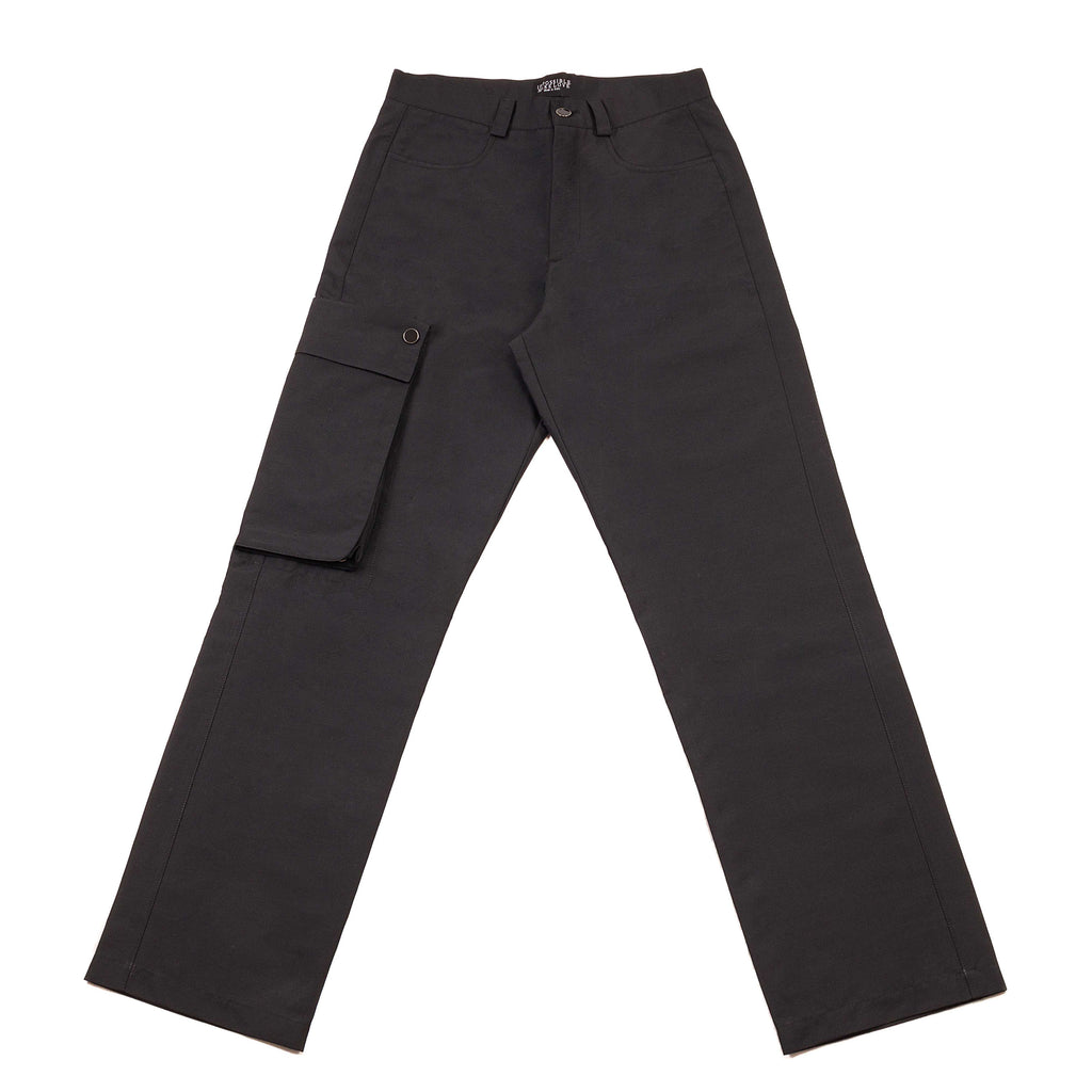 BLACK PANTS CARGO WITH REMOVABLE POCKET