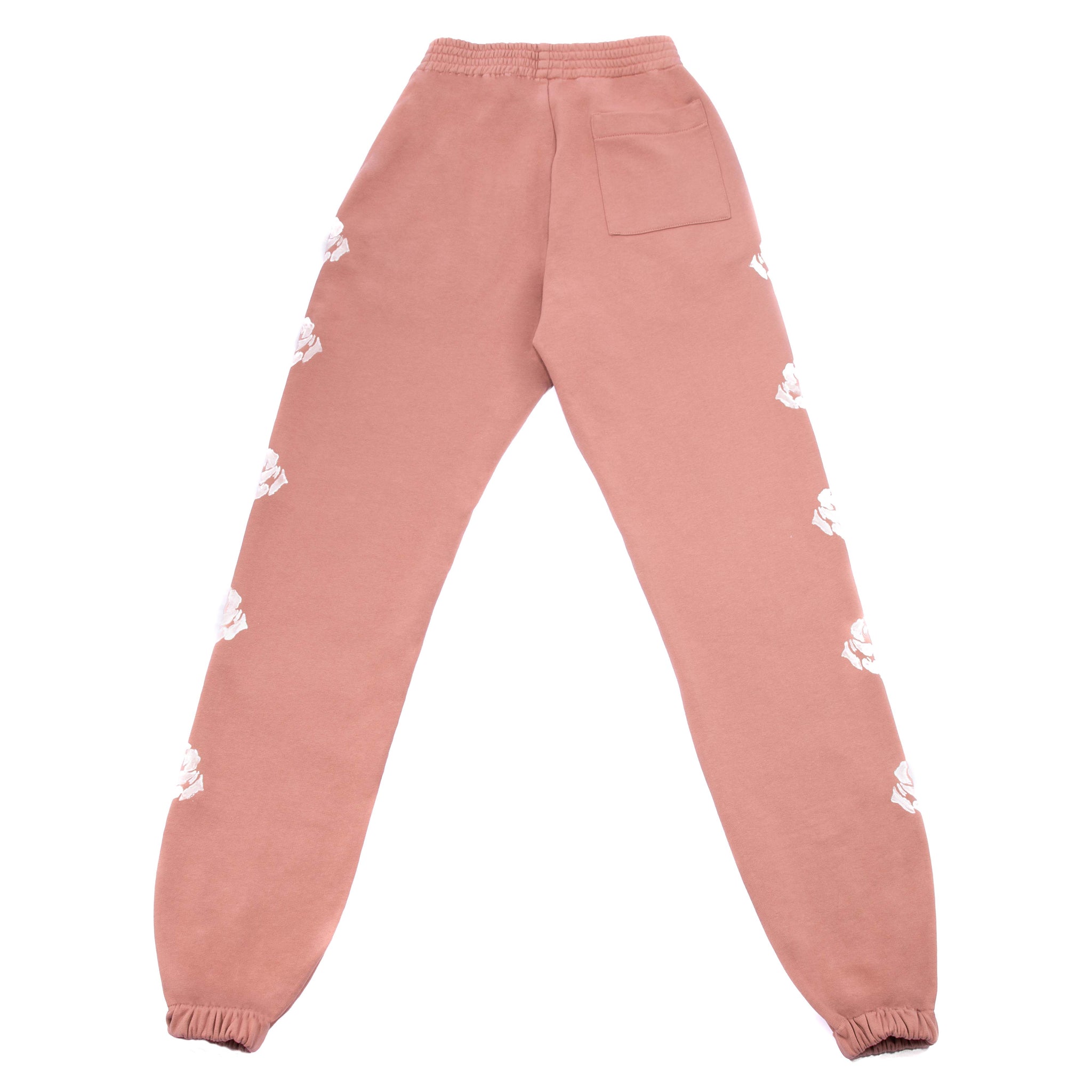 POWDER PINK/WHITE ROSES PANTS
